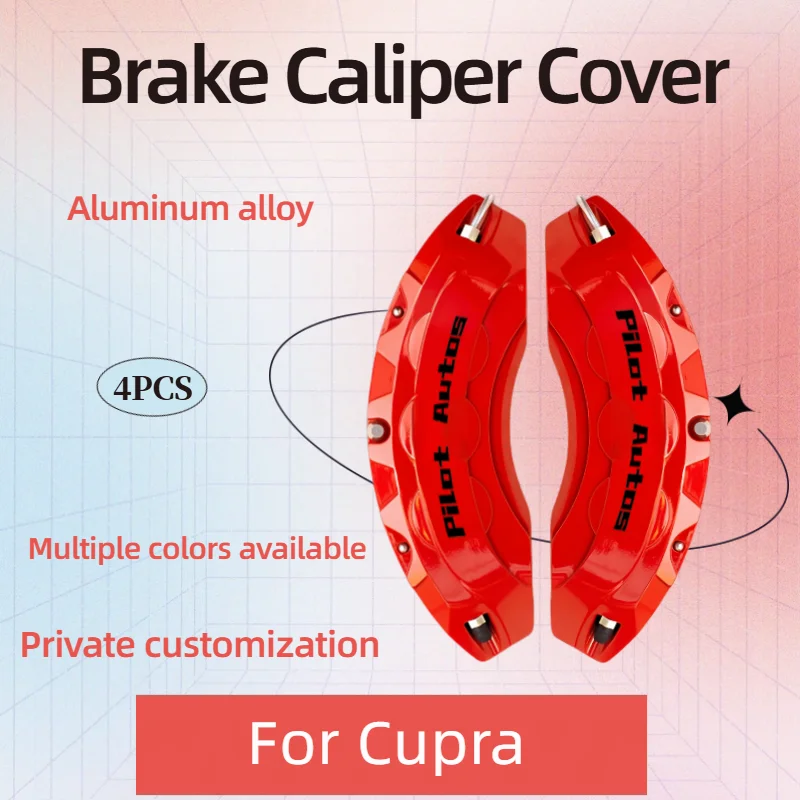 Kit de Cubiertas de Caliper de Freno de Aluminio para Cupra, Compatible con Born, Formentor, Leon, Ateca, Leon Estate, Tavascan, Raval, Tavascan Terramar, DarkRebel