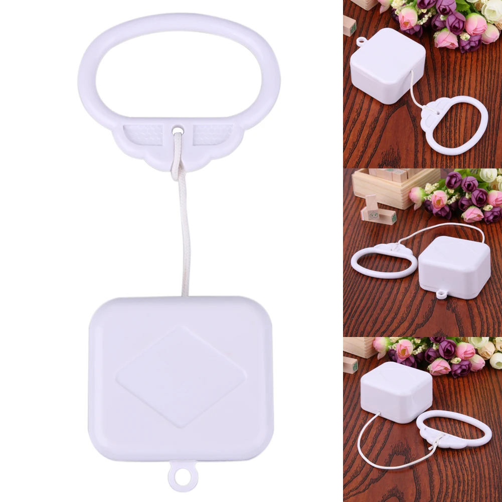 Pull String Music Box Waterproof Plastic Music Box with Classic Lullaby Melody Mechanical Winding System for Kids Children