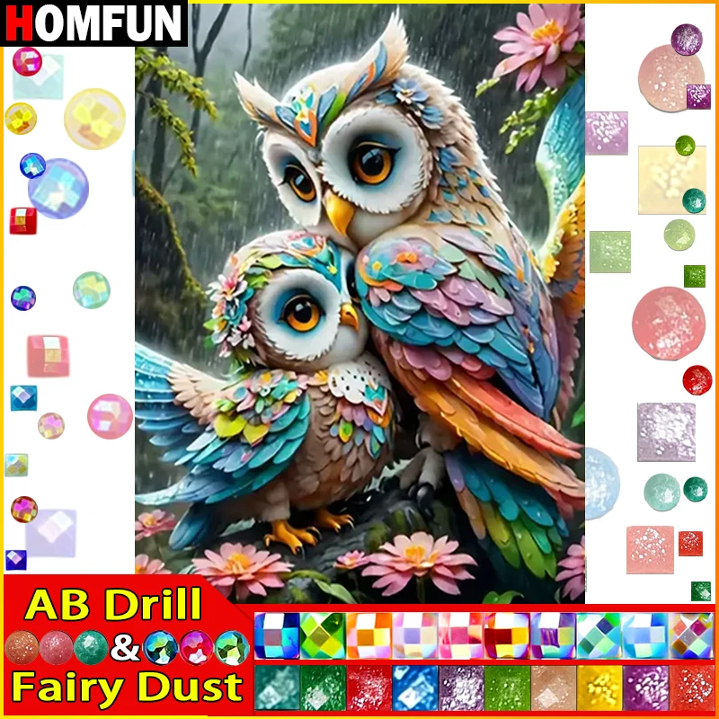 HOMFUN Fairy Dust AB 5D DIY Diamond Painting 