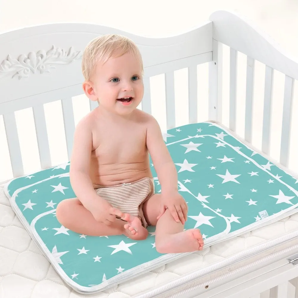 60*75cm Baby Diaper Changing Mat Portable Foldable Washable Waterproof Mattress Travel Pad  Cushion Reusable Pad Cover