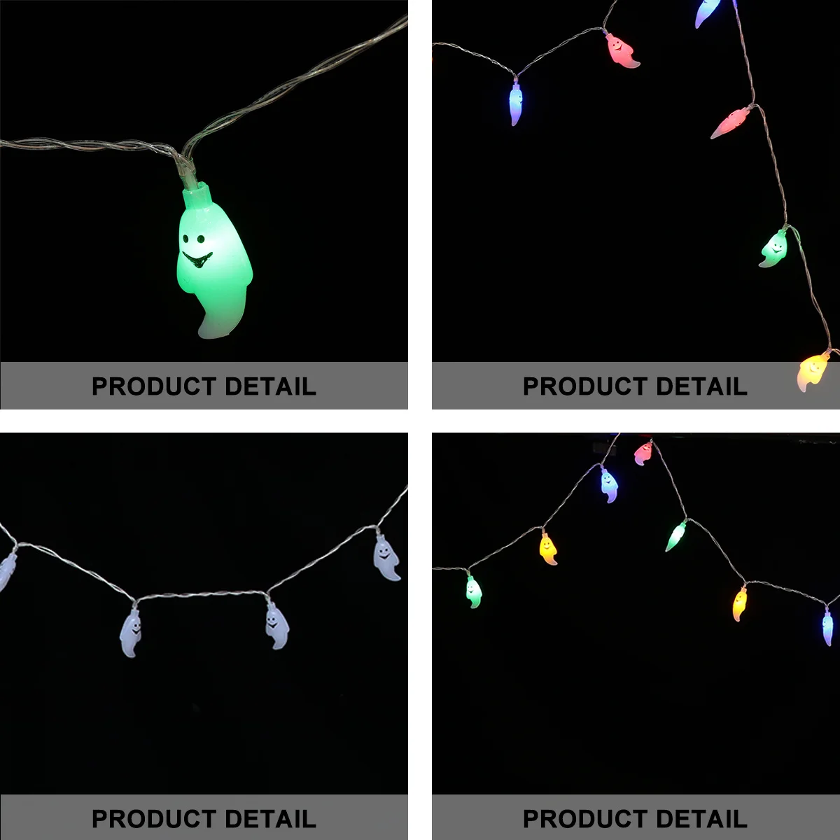 1 قطعة LED شبح ضوء سلسلة مصباح 25 متر هالوين أضواء الزخرفية USB بالطاقة قابلة للشحن 8 طرق ديكور منزلي للحفلات