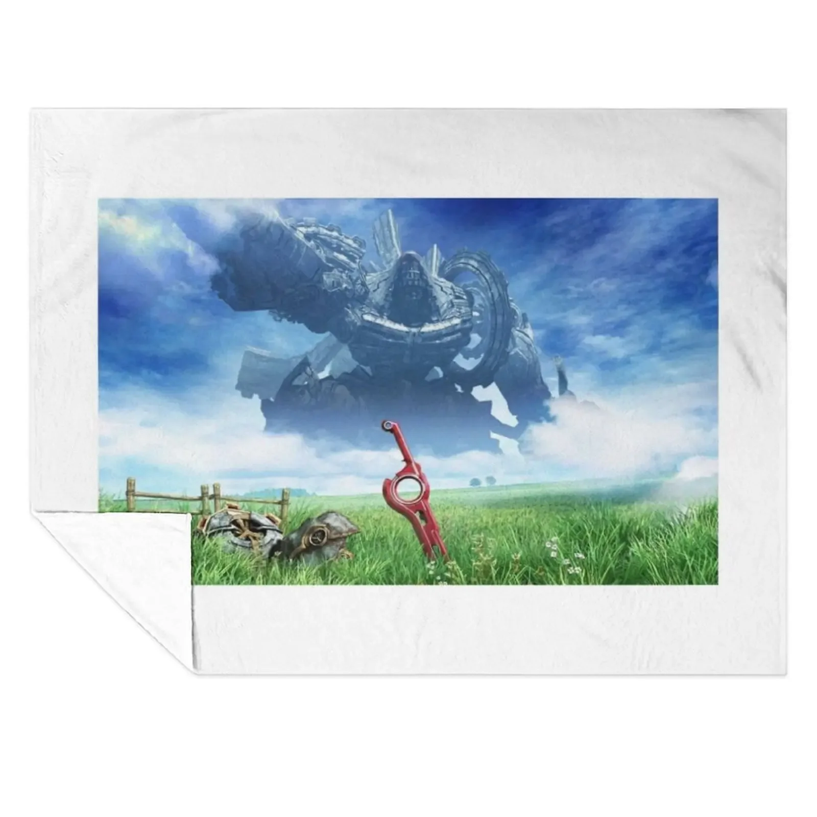 

xenoblade-chronicle T-shirt Throw Blanket Sofa Throw Softest Stuffeds Plaid Blankets