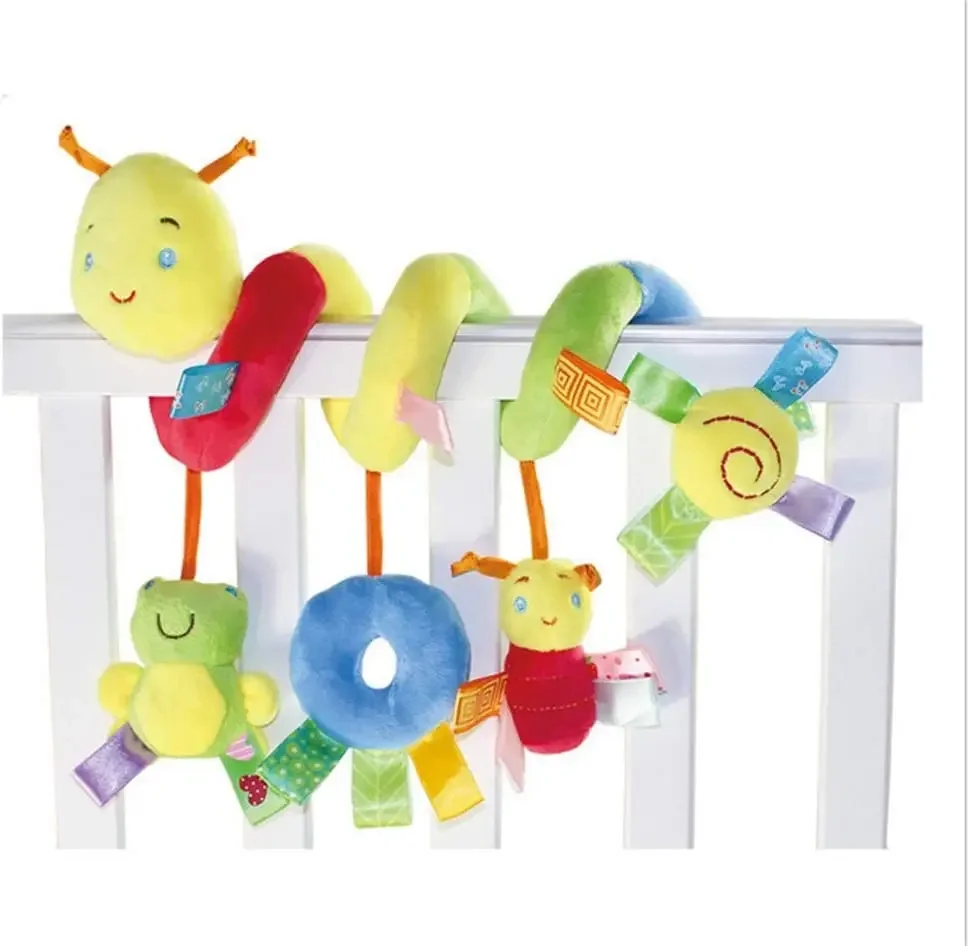 Seggiolino auto sospeso per bambini Giocattoli per passeggino sospeso per attività in peluche con squeaker BB e sonagli per giocattolo per attività di viaggio neonato