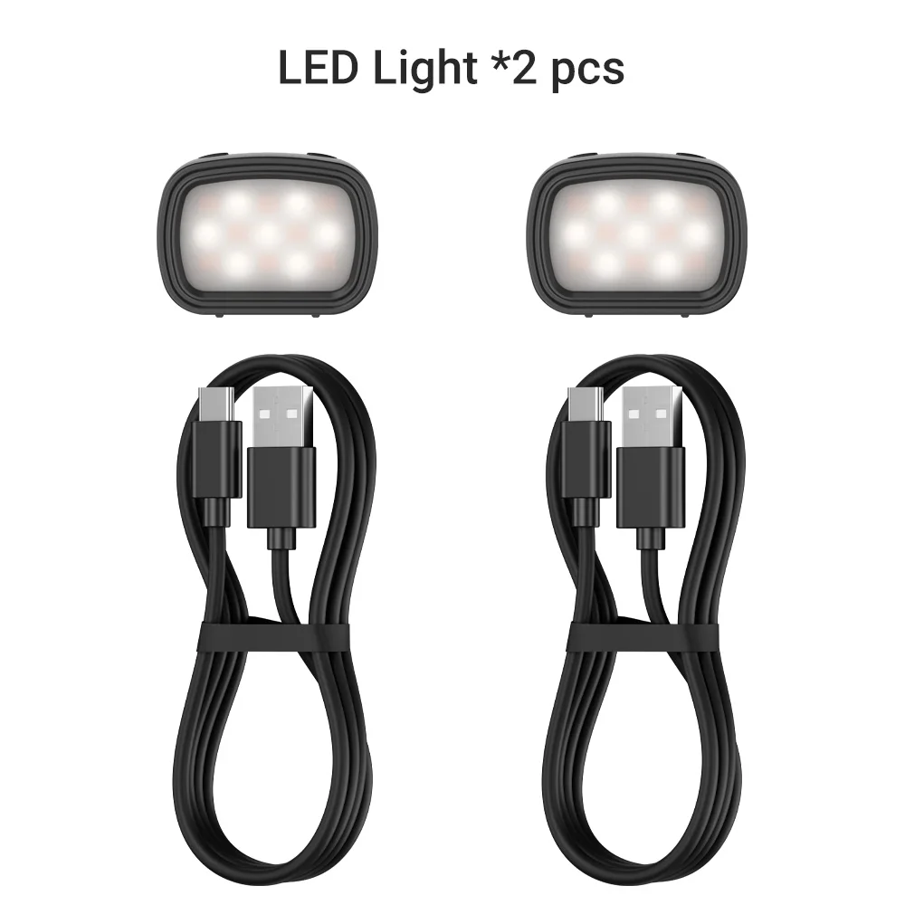 JJC 2 قطعة LED صغيرة ملء الضوء ل DJI Osmo Pocket 3 فقط 2 مصباح ليد لا يحمل جبل الملحقات LED-OP3 الملحقات