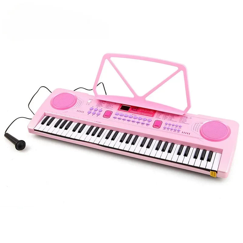 

Mini Children's Electric Piano Pink Portable Electronic Key Board Piano Cheap Multifunctional Toy Musical Instruments