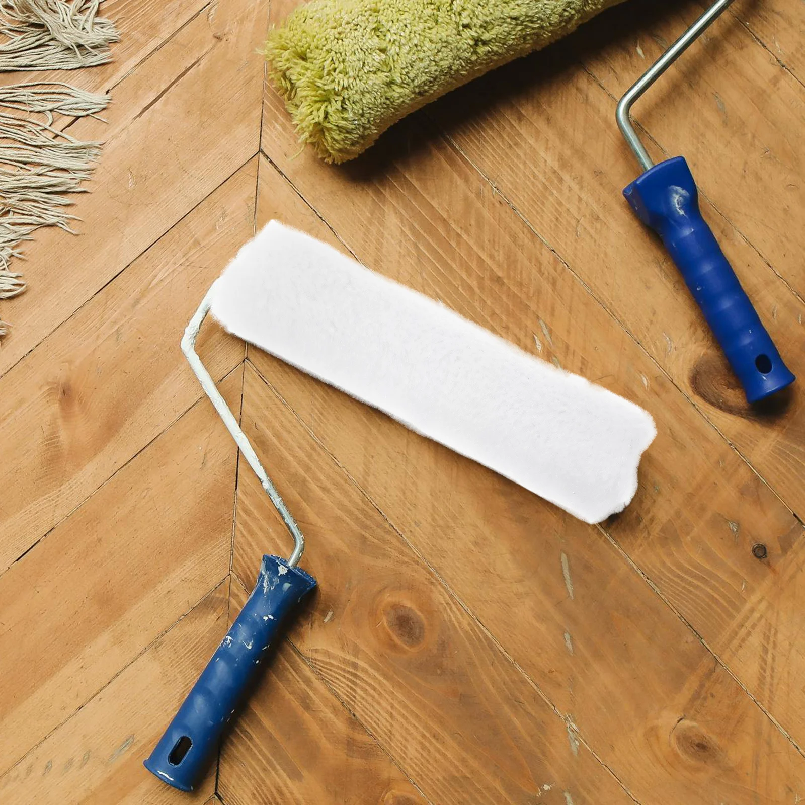 

4 pcs Wall Painting Roller Covers Cotton Refills For Home Use Smooth Paint Application On Walls Ceilings Corners Mini Roller