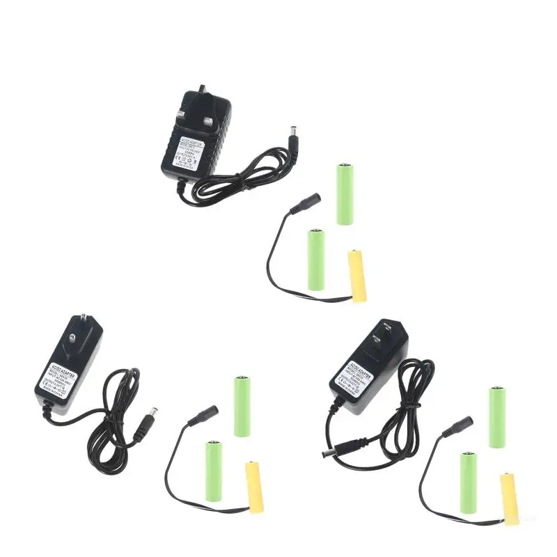 1 Set AA Battery Eliminators Cable Converter Adapter Power Supply Elimination Line to Replace 3pcs 1.5V AA LR6 Battery Dropship