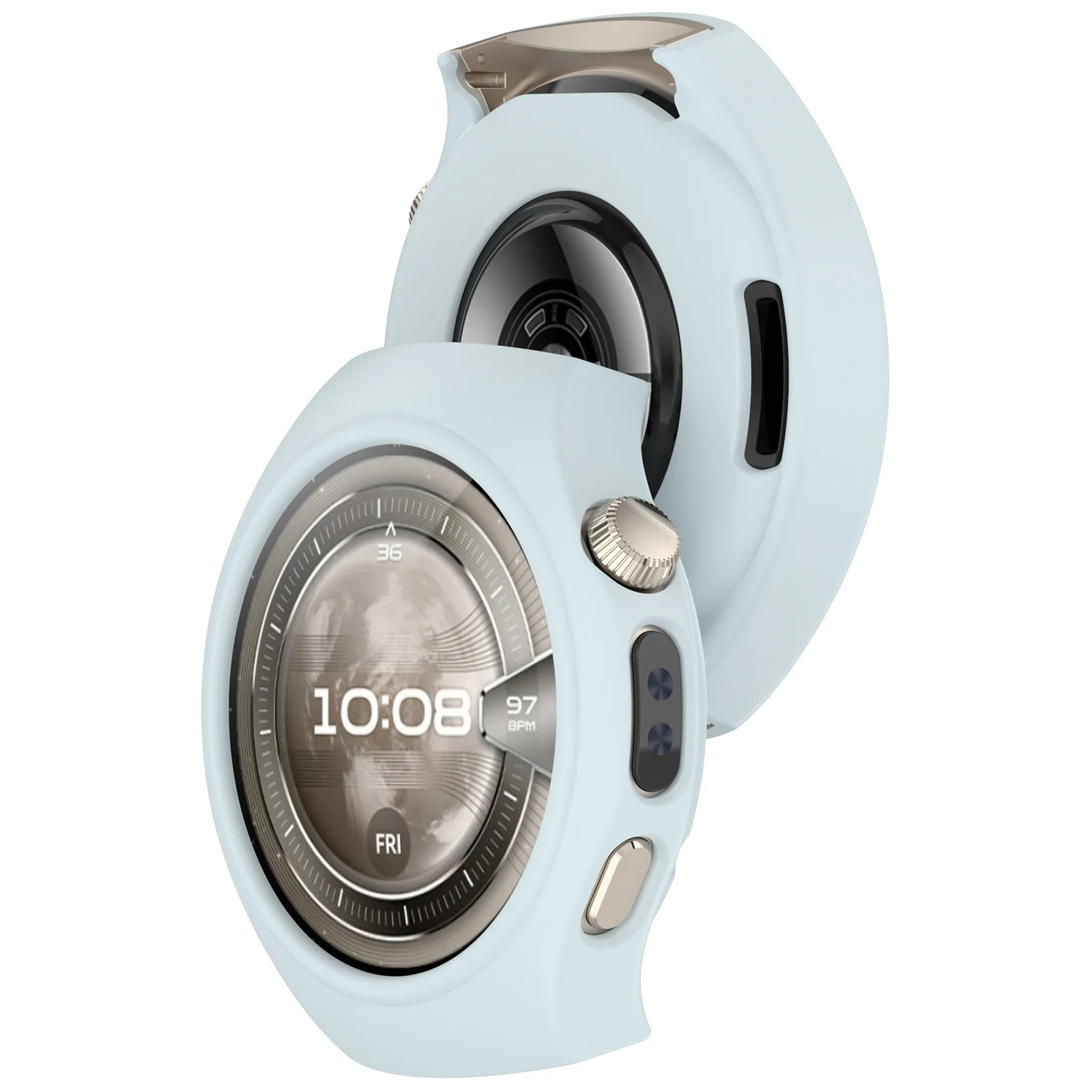 ソフトウォッチケーススーツ Huawei Watch5 42MM/46MM Watch5 シリーズ用のライトカラー TPU シリコンケース