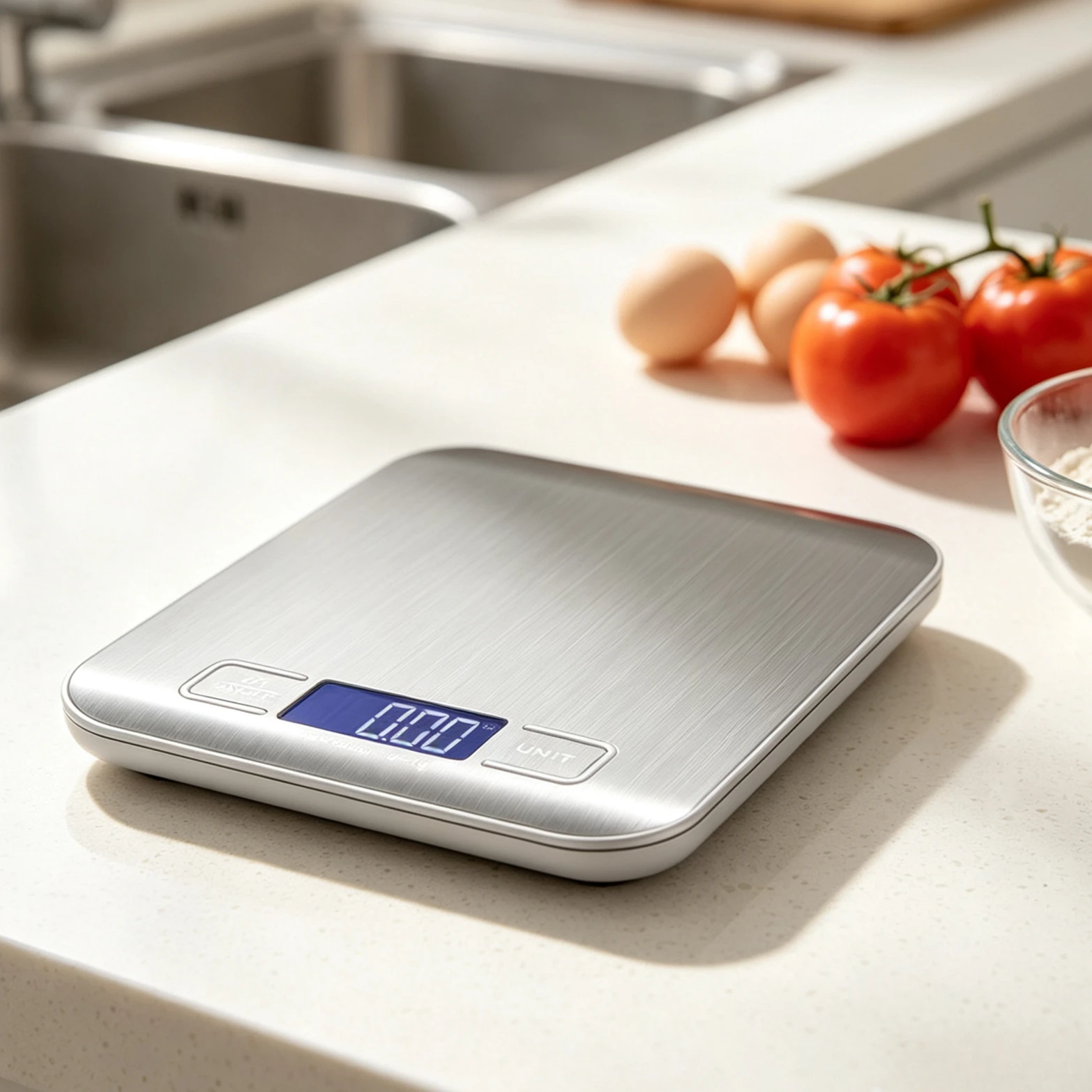 Precision 5kg/1g Digital Food Scale Stainless Steel LED Display Electronic Weighing Scale for Home Baking Cooking Jewelry Snacks