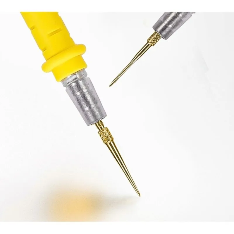 DTA6 Professional Multimeter Test Leads, Silicone Gold-Plated Probes for Accurate Voltage Measurement, Wide Compatibility