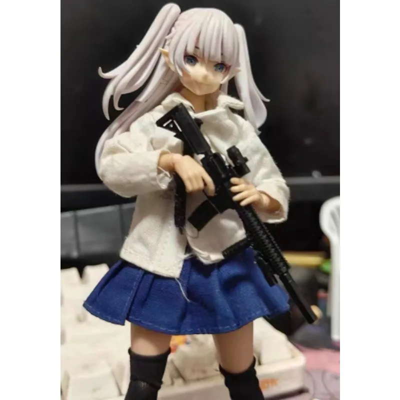 AUG PP19 G36 APC9 AKMSU AS VAL 1/12 Scale Plastic Gun Model Black Figures Plastic Toy Fit for 6in Figures Shf Accessories