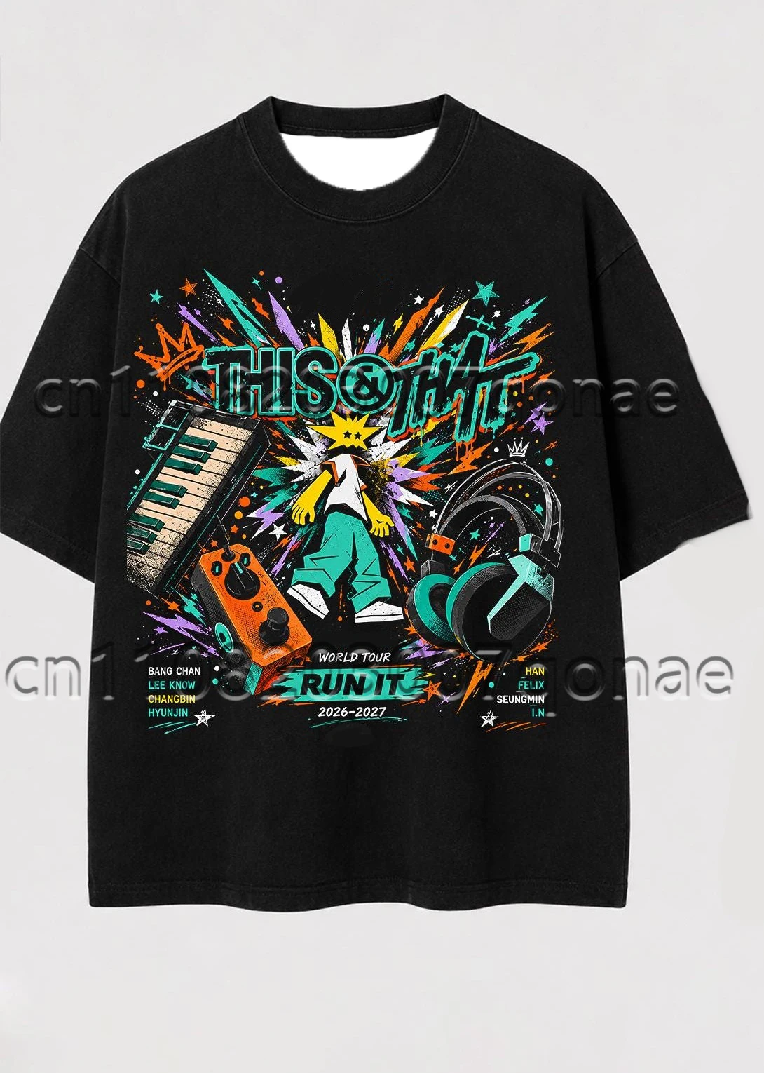 Run It Unisex Jersey 2026 KPOP Concert Sport Casual T-shirt Fan Gift Streetwear Oversize Short Sleeve Men's T-shirt