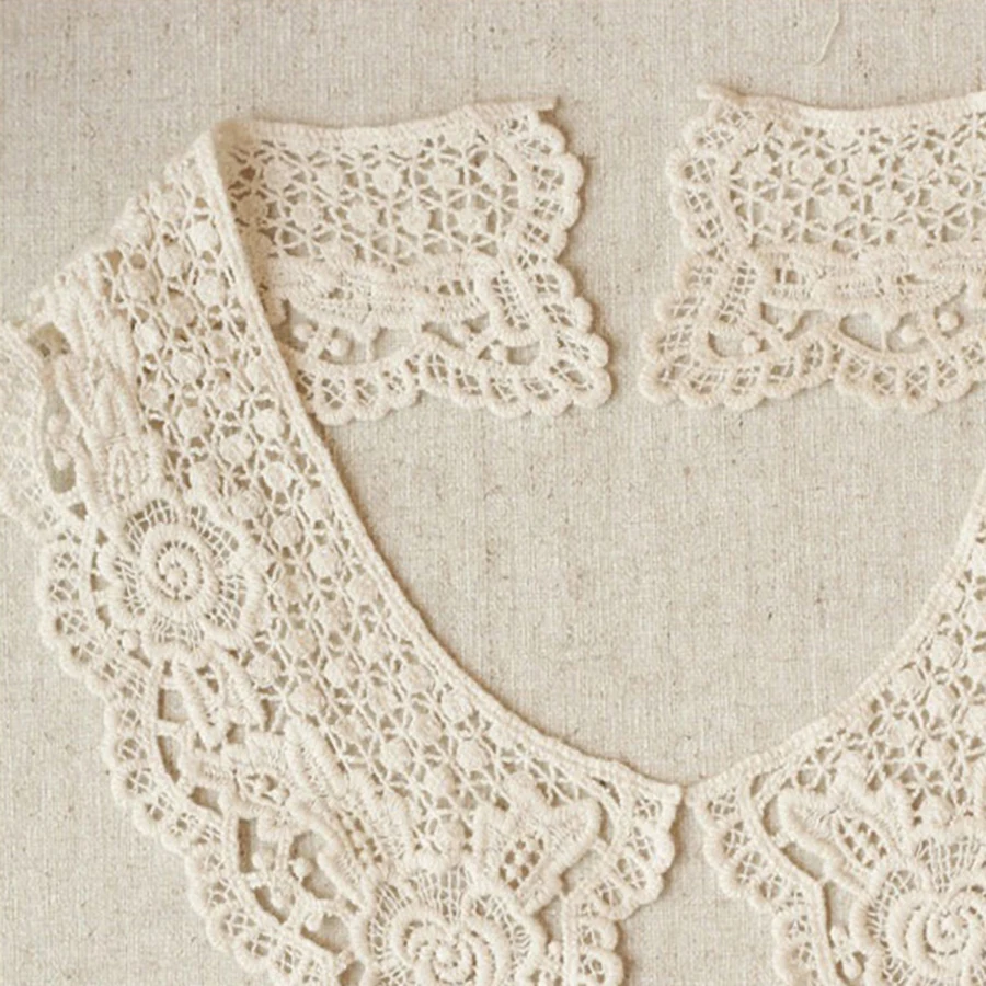 Vintage Original Lace Collar Dress Sewing Craft Neckline Sweater Neckline Collar Applique Trims Scrapbooking