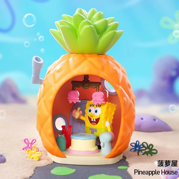 POP MART Spongebob Series Blind Box Patrick Star Anime Figure Spongebob Mystery Box Children Toys Room Decoration Birthday Gift