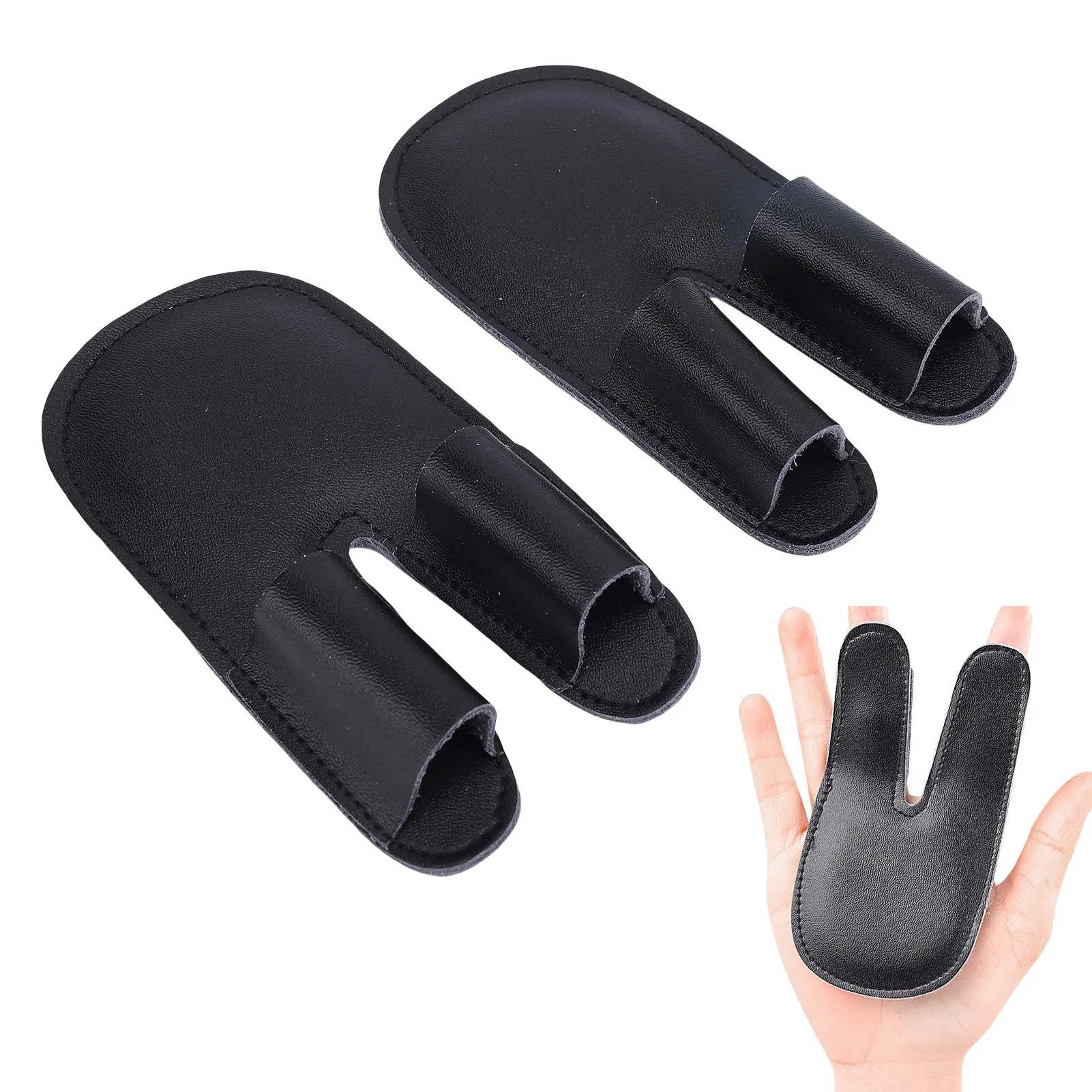 

2 шт., бейсбольная защита для пальцев, искусственная кожа, утолщенная амортизирующая ладонь, спортивный рукав для пальцев, защитное снаряжение для тренировок на открытом воздухе