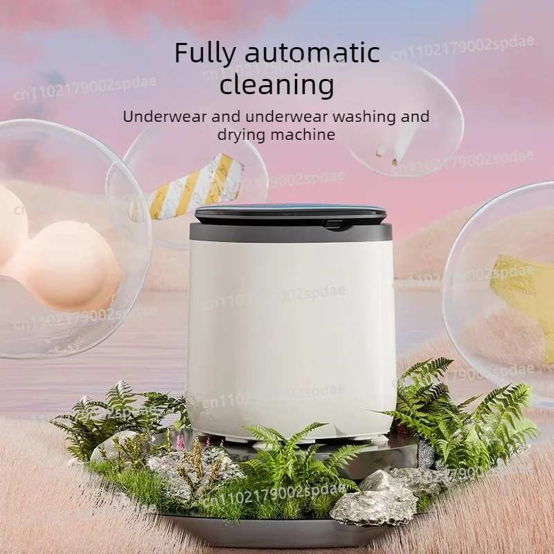 Small Household Washing Machine with Wash Spin Function for Underwear Socks Infant Daily Clothes Mini Laundry Equipment