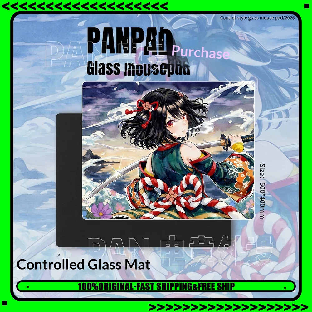 PAN Esports Breath Of Moon Glass Gaming Mousepad  FPS Both Speed And Smoothness Mouse Pad For TTK APEX CSGO PC Accessories Gifts