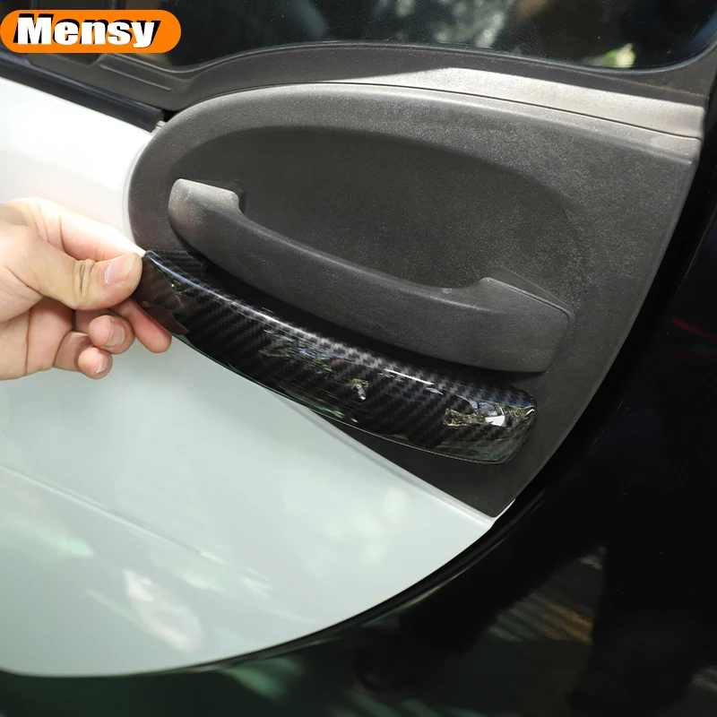 メルセデスベンツスマート 451 453 フォーツー フォーフォー 2009-2021 LHD 外側ドアハンドルボウルカバートリムステッカー カースタイリングアクセサリー