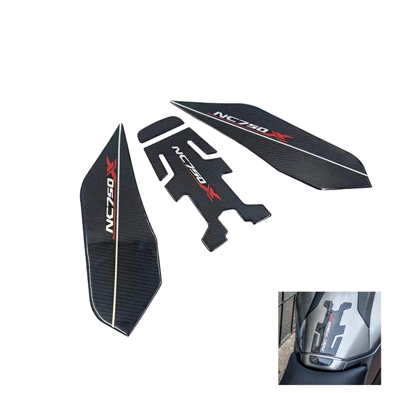 

NC750X Fiber texture Motorcycle Fuel Tank Pad Cap Decals Gas Cap Sticker For HONDA NC750 X NC 700X 2014-2021 2018 2017 2016 2015