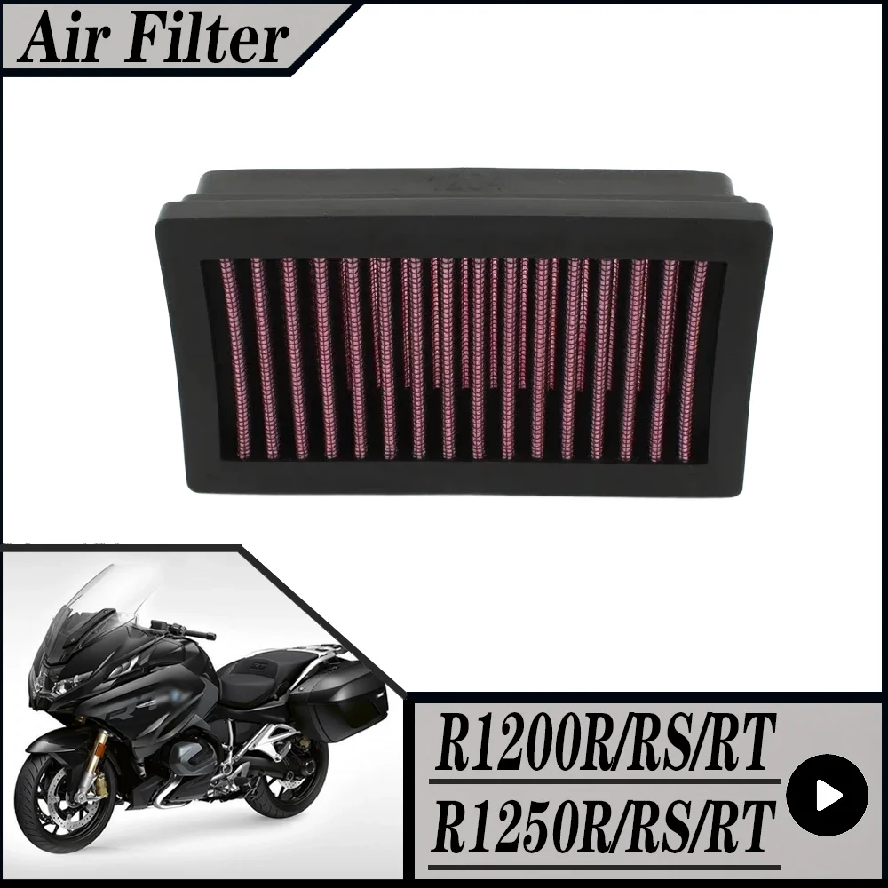 FOR BMW R1250R R1250RS R1250RT1254 2019-2025 R1200R R1200RS R1200RT 1170 2014-2018 Motorcycle High Flow Air Filter Intake Cleane
