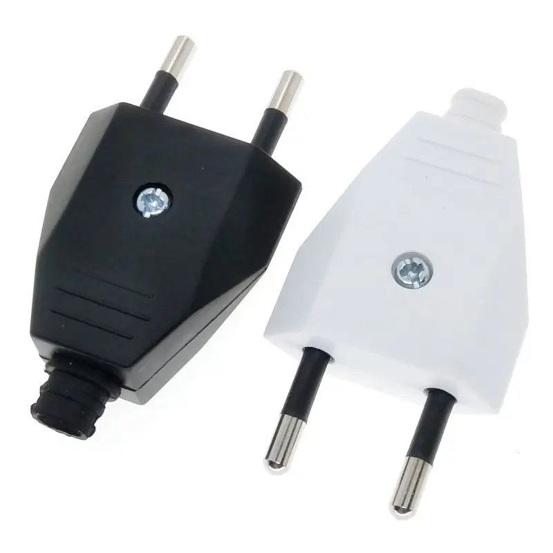 EU Plug Europlug DIY Rewireable Power Plug 2 Pole AC250V 2.5A