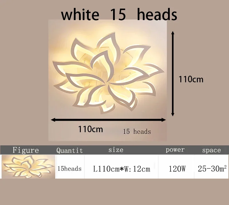 Moderne Led Plafondlamp, Slimme Dimmende Afstandsbediening, Afstandsbediening En App-Bediening, Verstelbare Helderheid Plafondverlichting - afbeelding 1