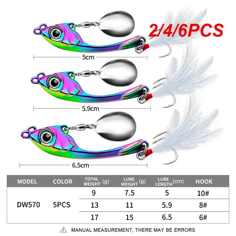 

2/4/6PCS Bait Dimensional Fish Body With Sequin Pesca Zinc Alloy 9g Fishing Accessories Fishing Lure Portable 3d Fish Eye