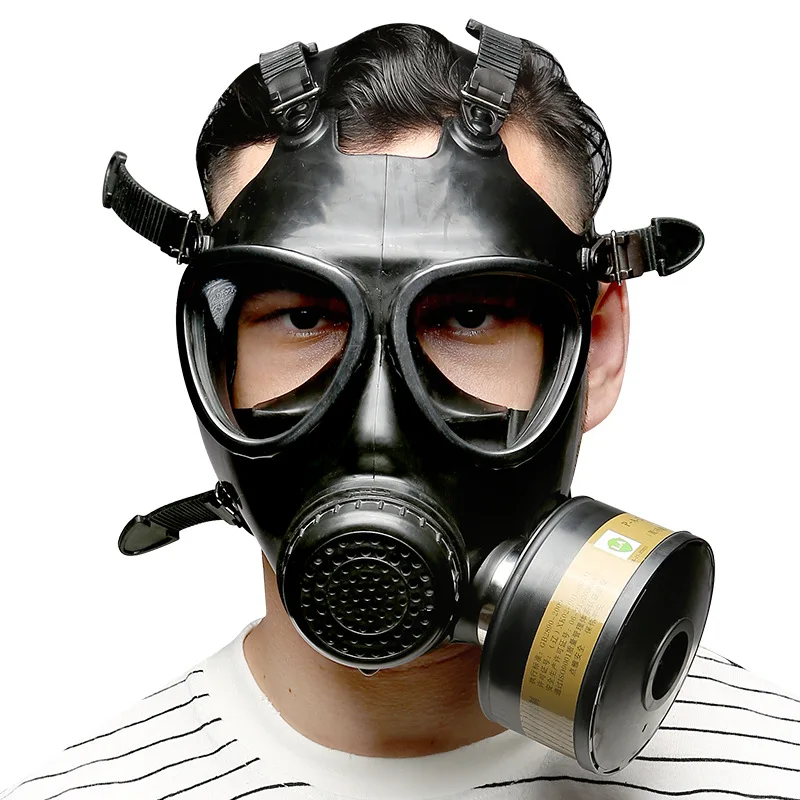 Ghostface Gas Mask Rubber Anti-Formaldehyde 87 Spray Paint Chemical Fire Drill Headwear