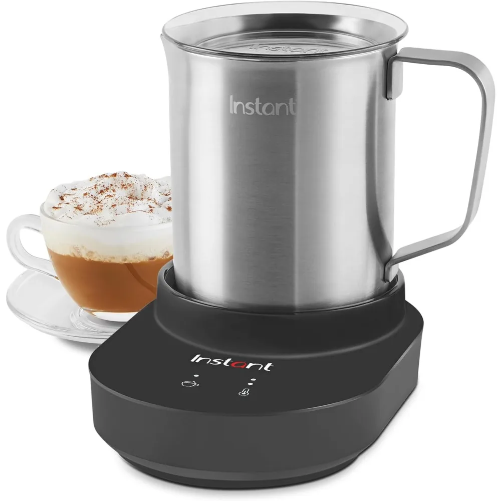 

9-in-1 Electric Milk Steamer and Frother,17oz Stainless Steel Pitcher, Hot and Cold Foam Maker and Milk Warmer