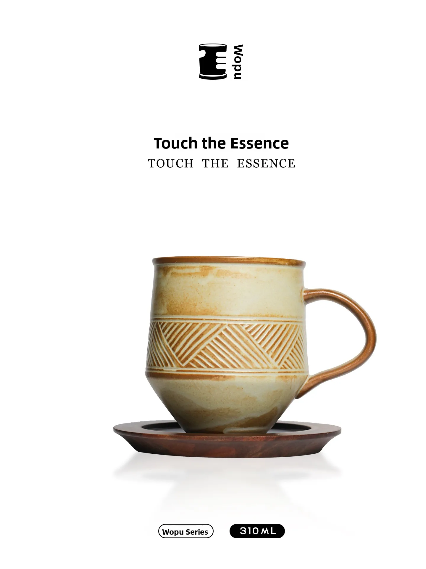 

WOPU Vintage Style Coffee Cup Elegant Luxury Aesthetic Quality Ceramic Cup Gift Box Set Handmade Craftsmanship Dishwasher Safe
