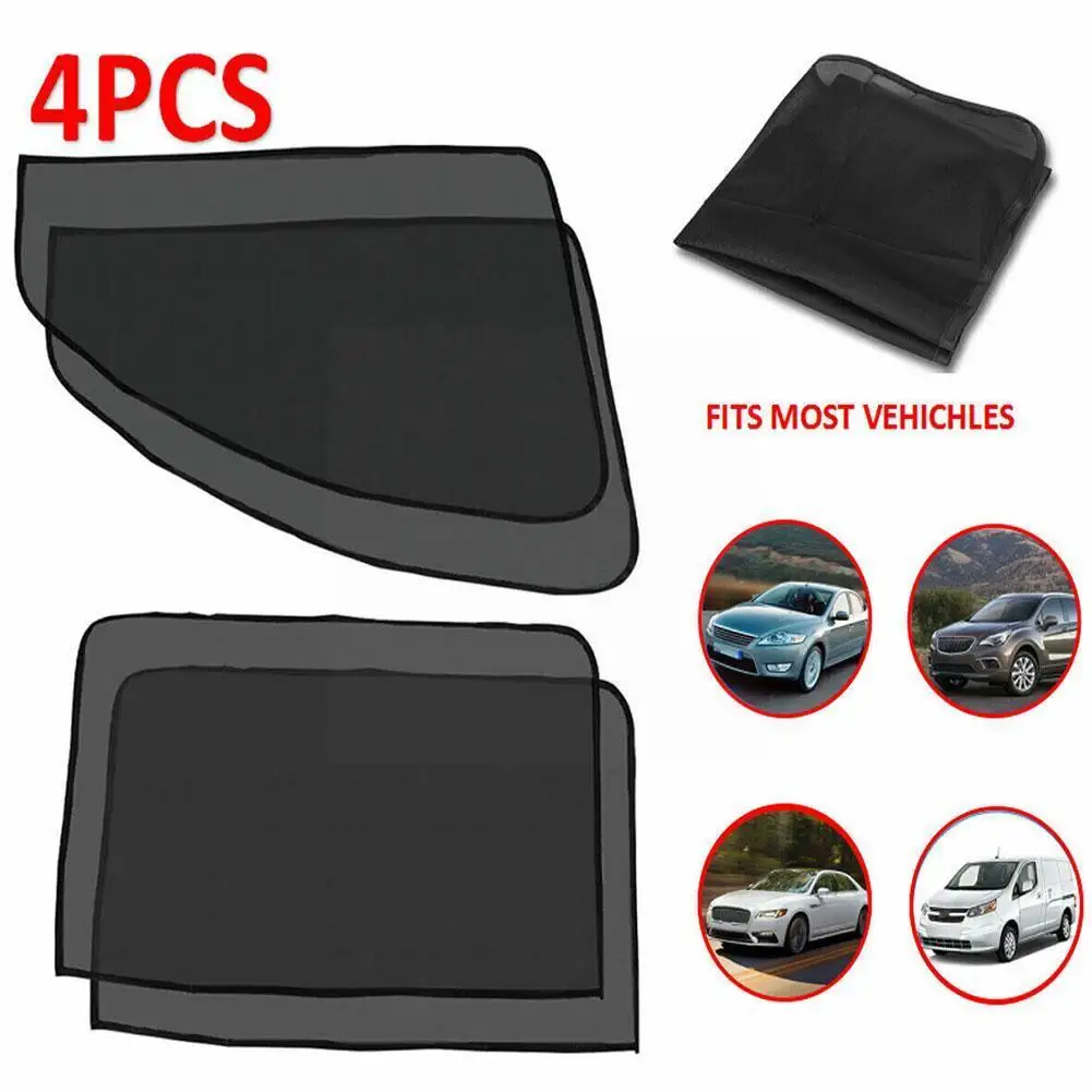 

Car Magnetic Sun Shade Cover Side Window Sunshade UV Curtain Black Accessories Full Blackout Mesh Protection Car Film Black K2G6