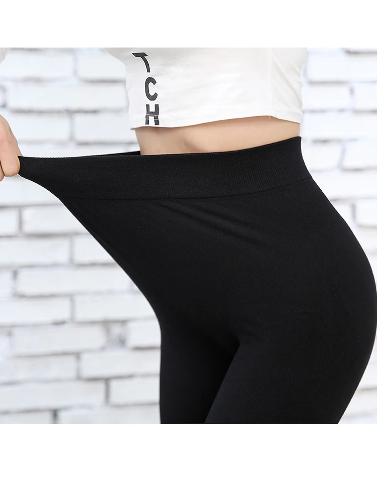 Mallas deportivas sexis para mujer, mallas deportivas negras sólidas, mallas sexys para gimnasio, Jeggings de cintura alta, pantalones largos elásticos para Yoga