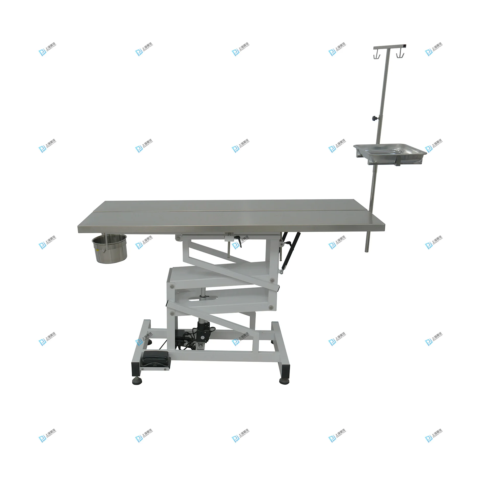Customizable Veterinary Operating Table with Single-Sided Tilt Hinge Reusable Surgical Instruments for Dog Pet Diagnosis Surgery