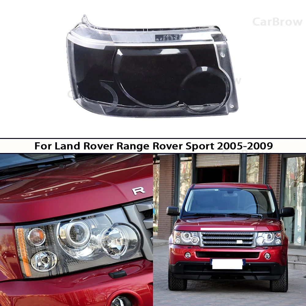 

Крышка фары прозрачная линза для Land Rover Range Rover Sport 2005-2009 корпус фары из плексигласа замена оригинальной лампы
