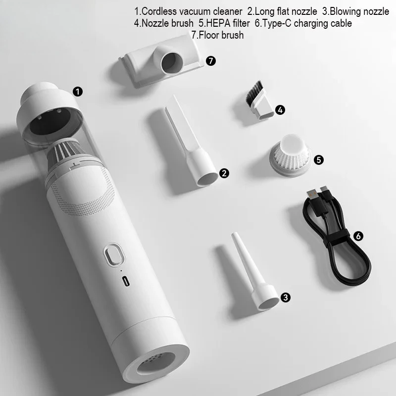 Vacuum Cleaner Powerful Wireless Car Vacuum Cleaner Mini Portable Handheld For Home Appliance Cleaning Machine Car Cleaner Tool