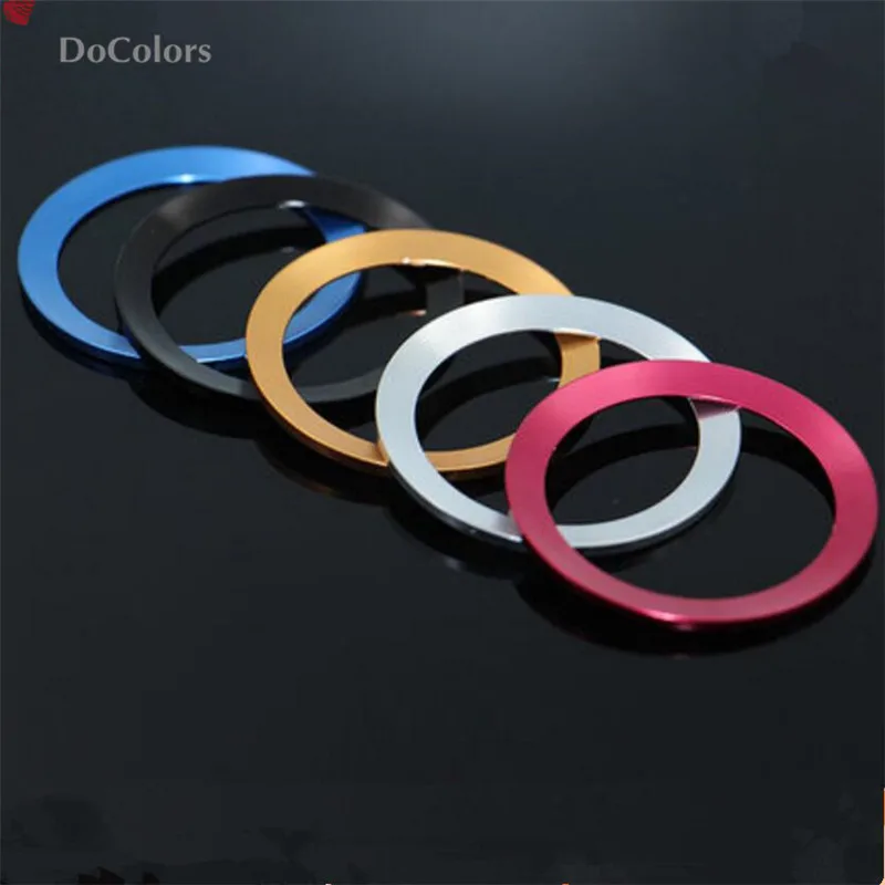 DoColors 2pcs/set interior audio speaker decoration trim cover ring sticker case for MITSUBISHI ASX Outlander 2013-2018
