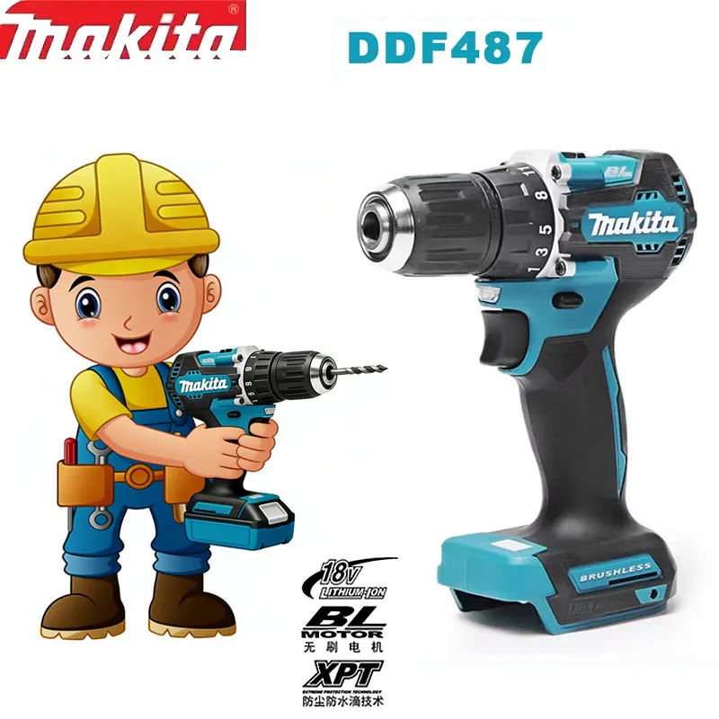 

【 Super Discount: 100% original Makita 18V battery, suitable for Makita BL1850 BL1840 BL1830B battery, can be paired with DDF