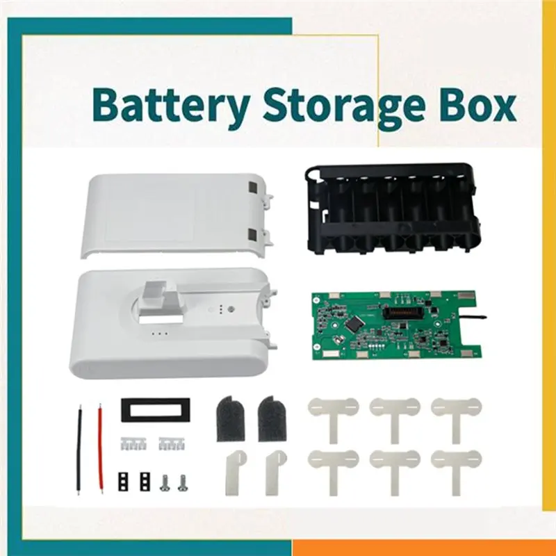Reliable-Replacement Battery Storage Box Case For Dreame V8 V9 V10 Vacuum Cleaner Protection Board Repair Parts,Replacement Batt view 2