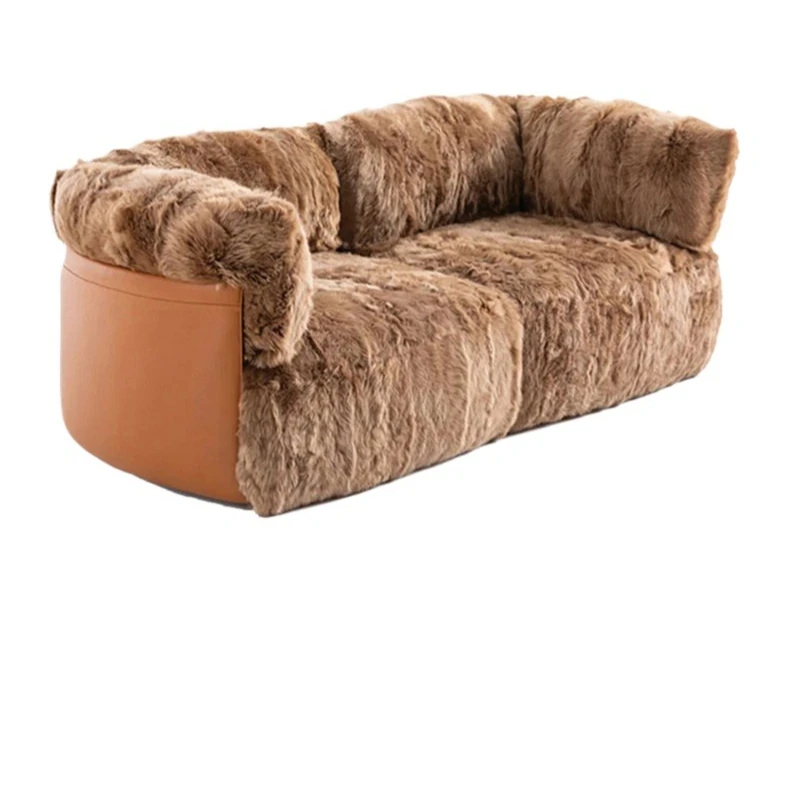 Modern simple style light luxury villa large flat floor imported sofa