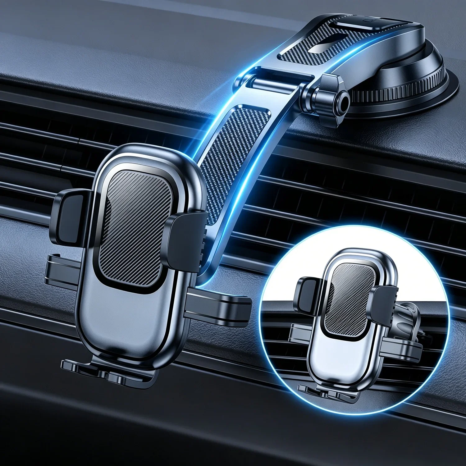 

Car Phone Holder Mount 360°Rotation Suction Cup Universal Dashboard Stand Auto Windshield Phone Bracket for Car Support All Phon