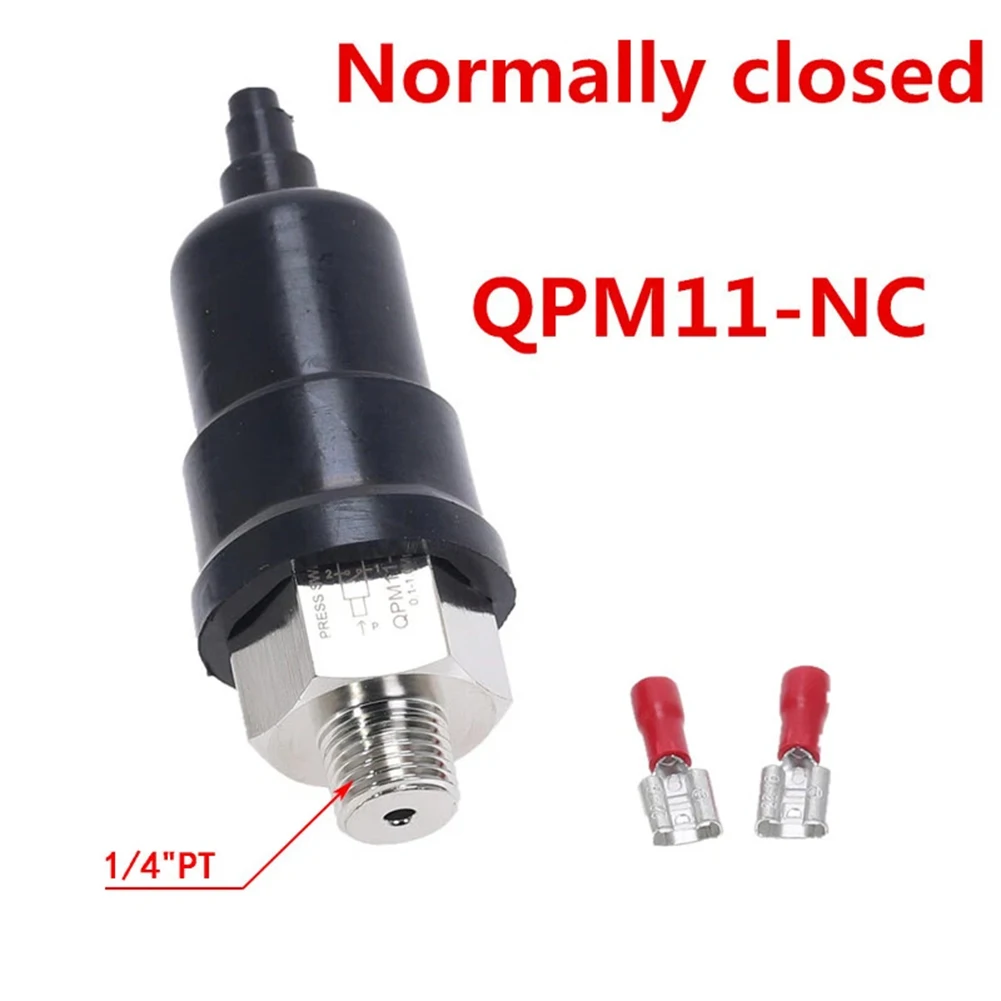 

Pressure Switch 0.1-1MPa QPM11-NC / QPM11-NO 1/8 1/4 PT Adjustable Automatic Controller Pressure Switch