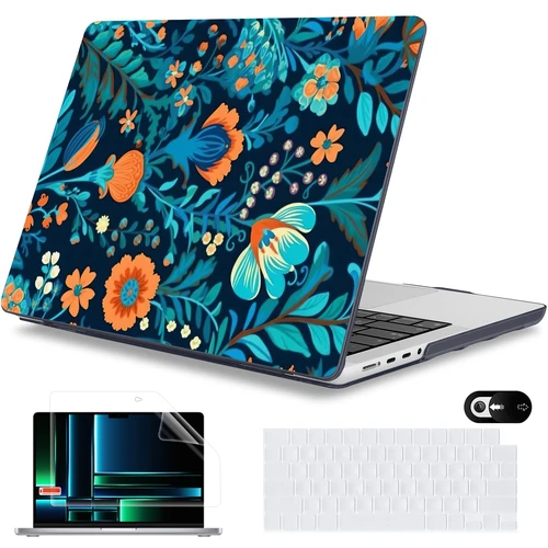 Imagen 2 del producto Funda para portátil con estampado Retro para macbook pro 14 m4 Air M4 A3240 A3241, funda para Macbook Air 13 A2337 M1 Pro 13 Pro 16 M4