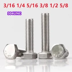 304 Stainless Steel 3/16 1/4 5/16 3/8 1/2 5/8 UNC Outer Hexagon Socket Head Cap Screws External Hex Screw