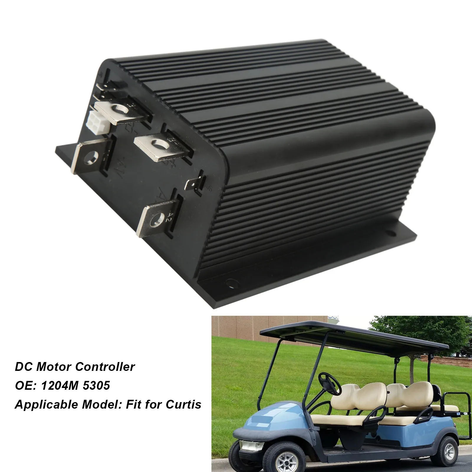 Controller motore 36‐48V 1204M 5305 Controller motore Versione aggiornata 36‐48V 325A Lega metallica ABS 1204M 5305 per Curtis