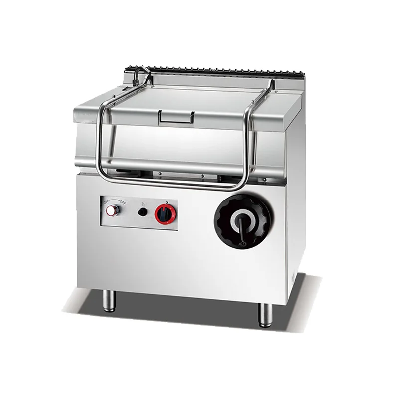 Commercial gas wok French teppanyaki large capacity liquefied gas interlayer