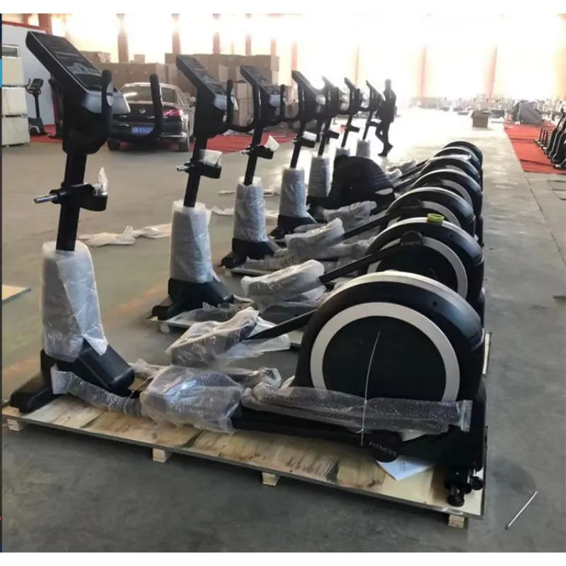 مدرب بيضاوي الشكل لصالة الألعاب الرياضية التجارية عالي الجودة، مدرب متقاطع رائج البيع مع أوضاع يدوية وكهربائية، تصميم قابل للطي #2