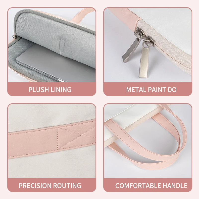 DIY Laptop Sleeve PU Laptop Bag Multifunction Case Handle Bag 12 13 14 15 17 inch CuteCarrying Bag For Macbook/Dell/HP/Asus/Acer