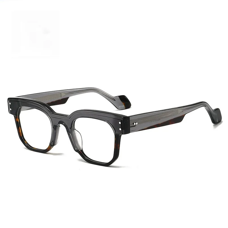 Express yourself-Italy Design Handmade Acetate Retro Vintage Unisex Square Shape  Eyeglasses Frame