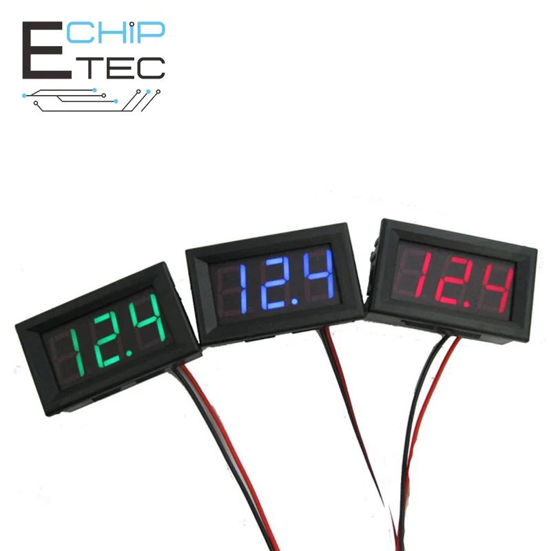 

Free Shipping 0.56 inch Three-wire DC 0V-30.0V DC Voltmeter LED Digital Voltage Meter with Reverse Connection Protection