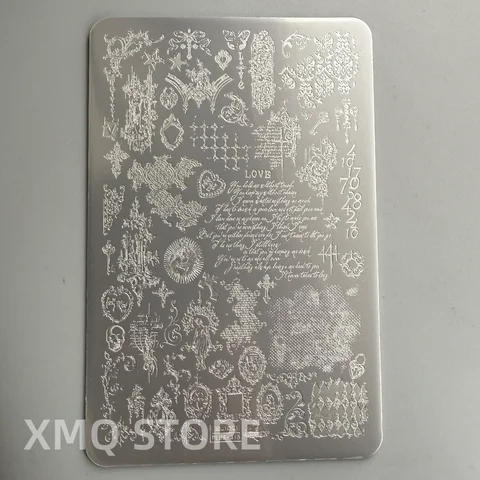 XMQ трафареты для стемпинга - набор для создания уникальных дизайнов ногтей — фото товара